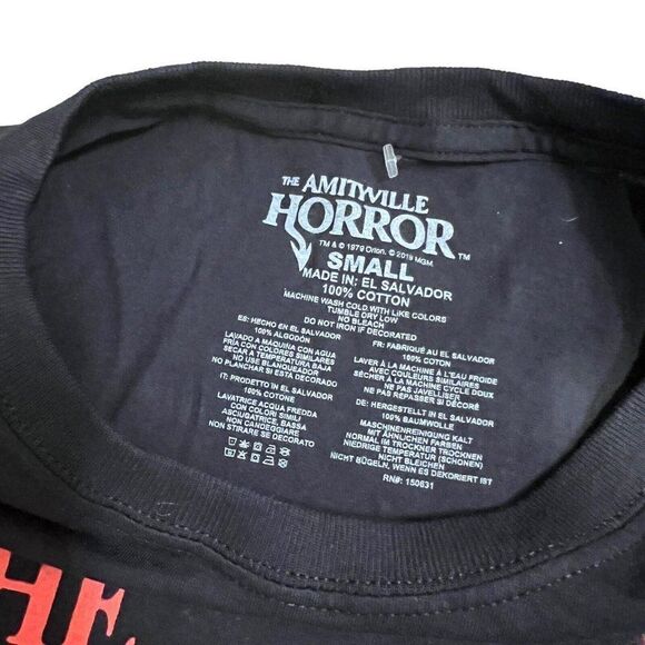 Amityville Horror T-Shirt Men’s S Japanese Movie Poster Cult Classic Halloween - Picture 3 of 7
